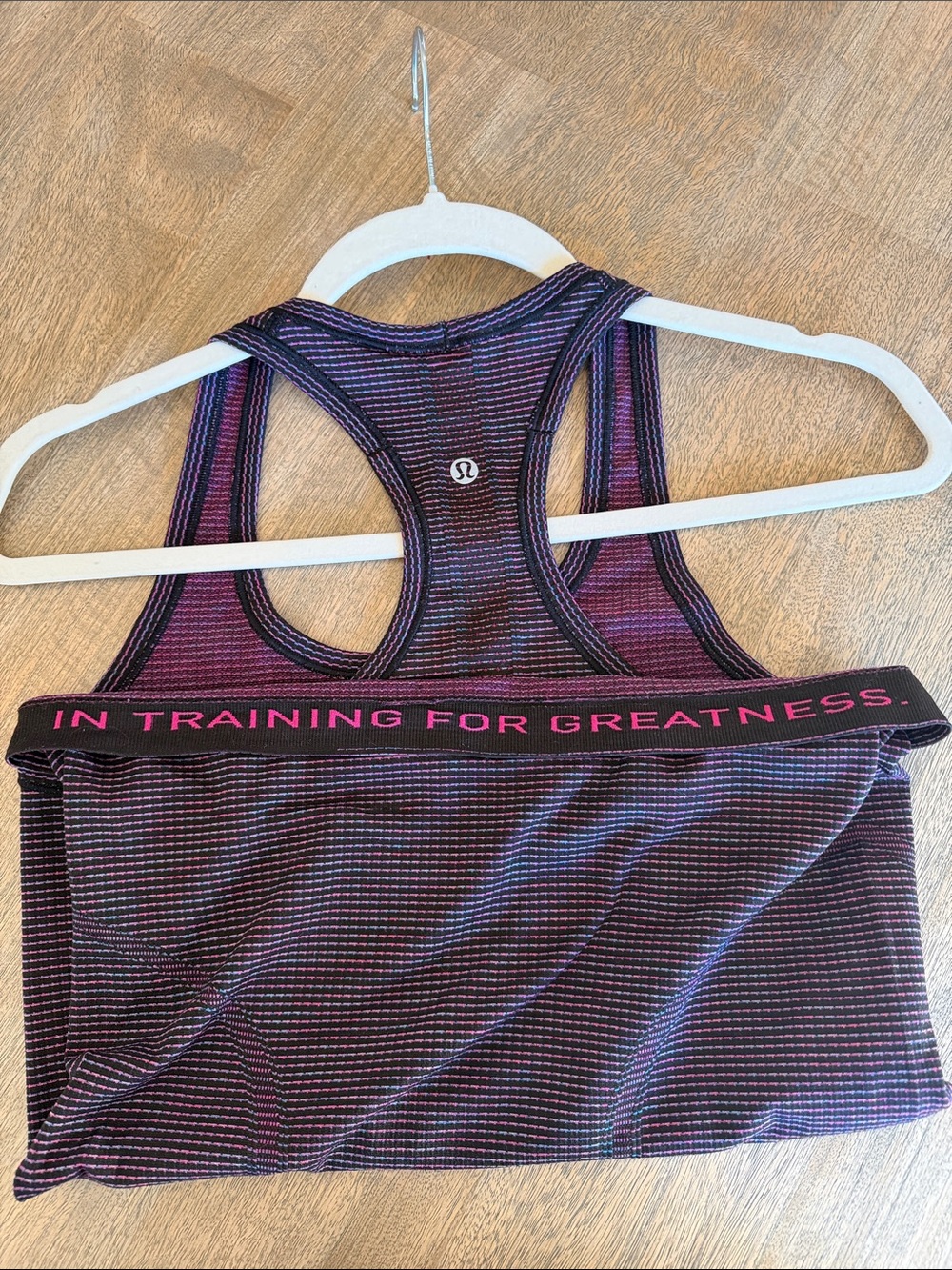 Lululemon Swiftly Tech Racerback Tank in Pink Paradise Stripe Pattern| Size 6 - Picture 7 of 7